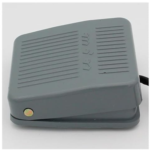 Interruptor de pedal de 0-400 V, interruptor de control momentáneo, pedal de potencia SPDT, gris