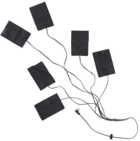 KKPLZZ USB Värmedyna för Kläder, Tvättbar Elektrisk Varmdyna med 3 Temperaturinställningar