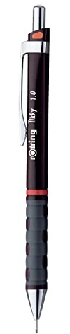 rOtring Tikky-Feinminenstift (mit Farbcodierung, 1,0 mm) burgunderroter Schaft