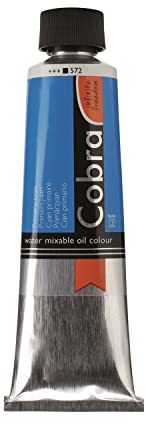 COBRA Talens wassermischbare Ölfarben, 40 ml, 572 Primärzyan