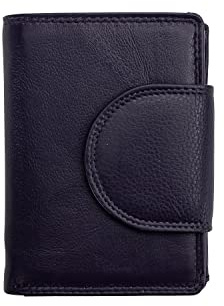 Josephine Osthoff Portefeuille pour femme avec boîte viennoise, espace pour 11 cartes, mini portefeuille avec compartiment à monnaie, porte-monnaie pour homme en cuir véritable avec protection RFID (934), couleur : orchidée, orchidée, Taille Unique