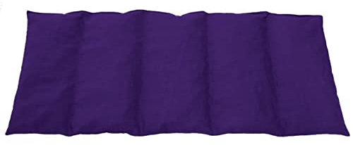 Franzis Nähstube 50x20cm Dinkelkissen Lila in 100% Baumwolle I Körnerkissen Dinkel 50x20 für Mikrowelle I Wärmekissen, Dinkelkernkissen, Nackenwärmekissen