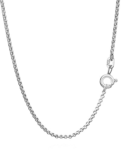 NKlaus Erbskette massiv, rund, 925er Sterlingsilber, 1,5mm breit, 1 Stück | Wählbare Längen 36–60cm; Gewicht je nach Länge ca. 2,5–4g