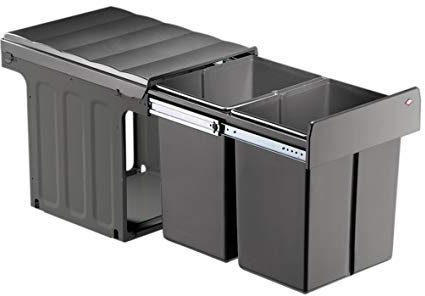 WESCO Abfall-Sammler Profiline DoubleMasterMaxi 40DT | anthrazit/oriongrau