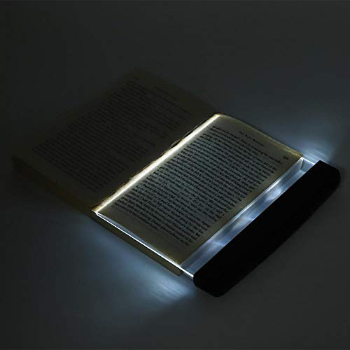 Socobeta Luce da Lettura a LED, Lightwedge Luce da Libro in Brossura per Lettura Notturna Lastra LED Luce Calda per Leggere Proteggi Gli Occhi