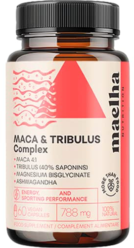Integratore maca uomo | Maca peruviana e tribulus terrestris | aumento massa muscolare uomo | integratori donna desiderio forte | integratore energia fisica e mentale | 60 capsule | 100% Naturale