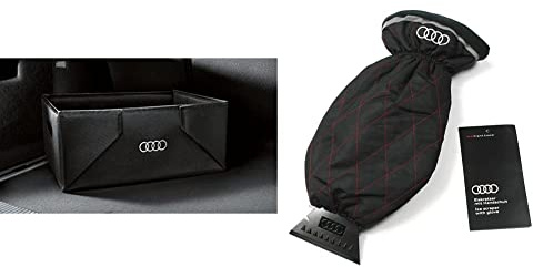 Audi 8U0061109 Kofferraumbox faltbar 47,5x33,5x20 cm & 80A096010D Eiskratzer