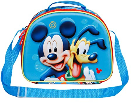 KARACTERMANIA Mickey Mouse Pluto-Bolsa Portamerienda 3D, Azul (Blue)