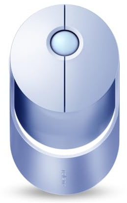 Rapoo Ralemo Air 1 Silent Aluminium USB 2.4G & Bluetooth Maus kabellos | leise Klicks, Alu Design, Multi Device, bis 1600 DPI, Akku wiederaufladbar, wireless Funkmaus ohne Kabel für PC, Mac, lila