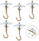 guangyuan M6 Federklappdübel Deckenhaken mit Dübel 5 Stück kippdübel Rigips Haken Hohlraumdübel mit Haken für Hängende Pflanzen Hohlraumdübel Gipskarton Deckenmontage Wandbefestigung