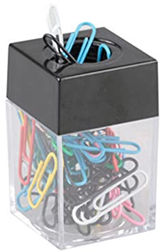 Klarer magnetischer Büroklammerspender, Pinnnadel-Aufbewahrung für Koffer, Reißzweckenspender, Metallstift-Organizer-Halter, ox