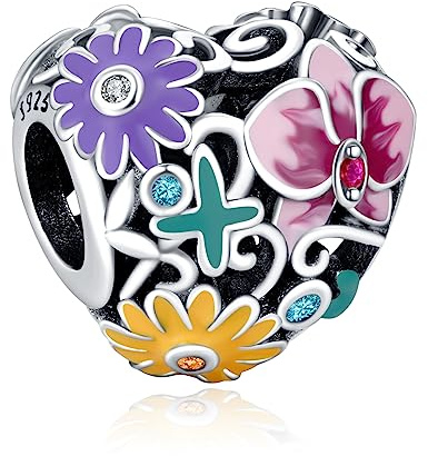 Annmors Charm Mère Fille Famille Amis pour Femme Argent Sterling 925 Breloque Bracelets Colliers Pendentifs