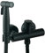 Ownace Matte Black Bidet Mixer Spray Set Toilet Douche Muslim Hot and Cold Bidet Tap with Shattaf Sprayer Kit Set Wall Mount