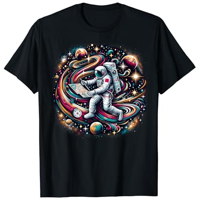 Astronaute drôle de course d'orientation spatiale sur Orienteer T-Shirt