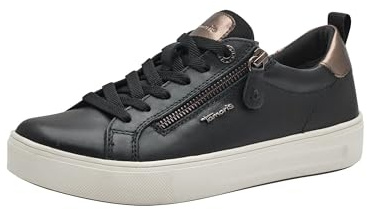 Tamaris Comfort Baskets Femme Plates à Lacets avec Fermeture éclair