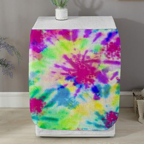 Highdi Graffiti Housse de Protection pour Machine à Laver, Chargement Frontal Housse La Poussière avec Ouverture Frontale pour Linge Domestique (Abstrait,Capacité S 6~7.5KG)