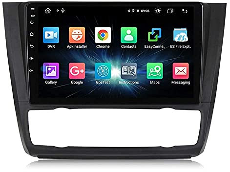 ZCHBSM Android 13 Autoradio 2 Din In-Dash Car Tablet Radio per Serie 1 E88 E82 E81 E87 2004-2012 Navigazione GPS 9'' Touchscreen Lettore multimediale MP5 Ricevitore video con 4G/5G WiFi Carplay
