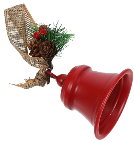 MAGICLULU Weihnachtsglockenornamente Rustikale Glocken Mit Jute-hängeseil Weihnachtstürdeko Weihnachtsglocken Für Türknauf Und Türrahmen Metallene Jingle Bells Für Weihnachtsdekoration