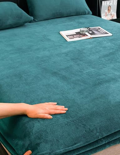 FATANI Velours De Lait éPaissi ÉLégant Dessus Moderne Matelassé Idéal De Lit comme Jeté De Canapé Ou Couvre-lit,Royal Blue,90x200cm