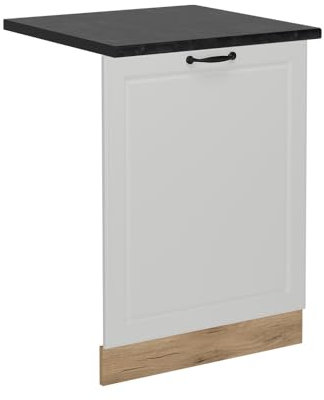 Vicco Pannello frontale della lavastoviglie R-Line, Bianco casa di campagna, 60 cm, PL Antracite