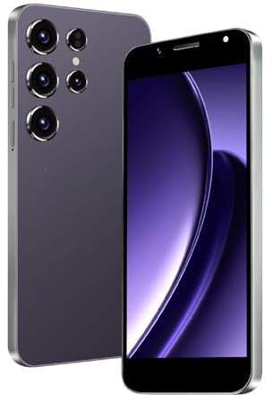 Fine Life Pro Unlocked Android Phone, Support 4G LTE FDD TDD, 5.0-Zoll-Bildschirm, Dual-Kamera, 2GBRAM + 16GROM, TF 128GB, Handy ohne Vertrag, für Anfänger (T27purple)