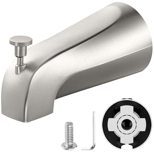 Tub Spout with Pull-Down Diverter, Leak Proof Slip Fit for 1/2 Copper Pipe