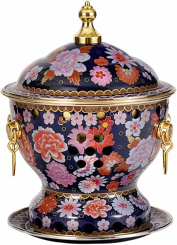 HOTAPEPU Plats Chauffants - Petite marmite en cuivre pour Une Personne, marmite de Petite Vache grasse de Pékin, marmite cloisonnée Traditionnelle Chinoise, Commercial~/