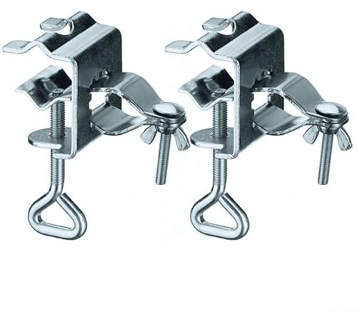 Tischklemme für Gartenschirm, wetterfest, für 32 mm Sonnenschirme, Stangen, Tische, Balkongeländer, 2 Stück