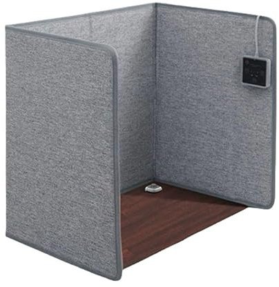 Beinwärmer unter dem Schreibtisch, faltbar, 3 Warm- & Zeitstufen, schnelle Erwärmung Fußwärmer, unter Schreibtisch Heizung für Büro Zuhause (Grau, Einheitsgröße)