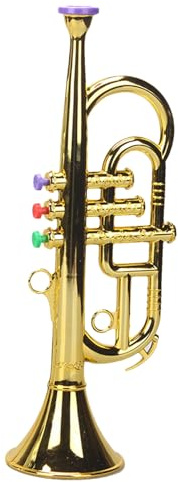 Kinder-Trompeten-Spielzeuginstrument – ​​Blasmusikhorn für Kinder, Klangspiel für Anfänger, Lernaktivitätsspielzeugset mit simulierter Blechmelodie, musikalisches Früherziehungsgerät die Schule zu