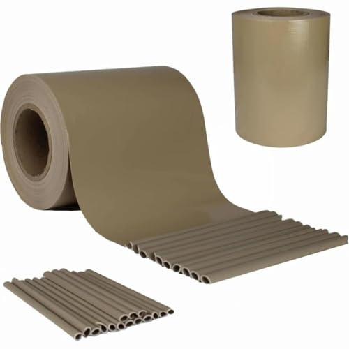 TexLom Frangivista per Ringhiere Recinzione in PVC Decorazione Telo Oscurante per Balcone 19cm x 35m Strisce Protezione della Privacy per Giardino Incluse 25 Clip di Fissaggio (Tortora)