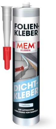 MEM Folien-Kleber Dispersionshaftkleber zur luftdichten Verklebung | Hohe Anfangshaftung - Für verschiedene Untergründe - Lösemittelfrei - Hellblau - 315 g Inhalt