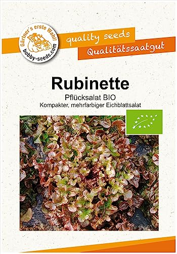BIO-Salatsamen Rubinette Eichblattsalat Portion