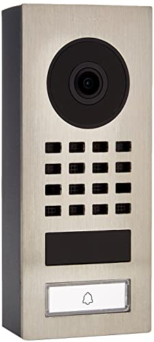 DoorBird D1101V Aufputz IP Video Türstation | Video-Türsprechanlage mit 1 Ruftaste, WLAN, Bluetooth, HD-Video, Bewegungssensor, in Edelstahl V2A