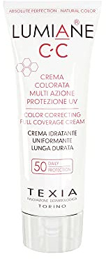 LUMIANE Crema Colorata uniformante con elevata protezione UVA e UVB (CC cream). Innovativo trattamento maquillage (BEIGE 03)