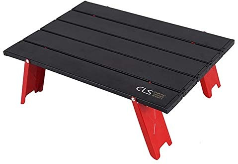 QSCTYG Mini Klapptisch im Freien Grill Camping-Zelt Haushalt Bett zusammenklappbaren Computer-Schreibtisch aus Aluminium Klapptisch campingtisch (Color : JD1346503)