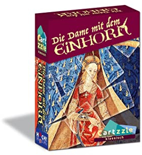 HUCH!, Cartzzle - Die Dame mit dem Einhorn, außergewöhnliches Puzzle, Karten Puzzle mit Aufgaben, fesselndes Puzzlespiel für kreative Köpfe, Ab 1 Spieler ab 8 Jahren