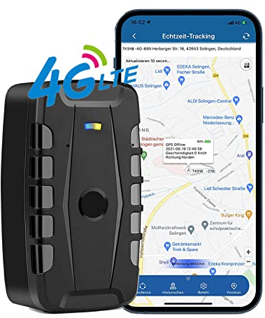 4G GPS Tracker Auto wasserdichte GPS Tracker 20000mAh Batterie Realtime Tracking Fahrzeug Locator Magnet 240 Tag Tracker für Auto/Fahrzeug/Motorrad/Flotte mit Free App