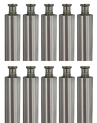Poolzilla 10 Pack 18” Aluminum Tube with Stainless Steel Anchor for Pool Safety Cover Installation, Anchor Installation for Loose Ground or with Pavers, Extra Long