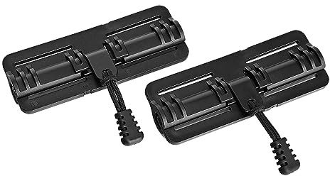 ACEXIER Taktische Kummerbund Schnellverschluss Schnalle Schnell Öffnen Connector Airsoft Jagd Weste Gurtband Adapter Reißverschluss Kopf POM (Black)