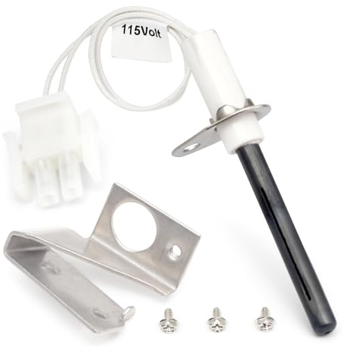 Upgraded 903110A 903110 Universal Furnace Hot Surface Ignitors With Plug, Round Silicon Nitride Hot Surface Igniters Kit Replacement for Nordyne Furnace Igniters 632504