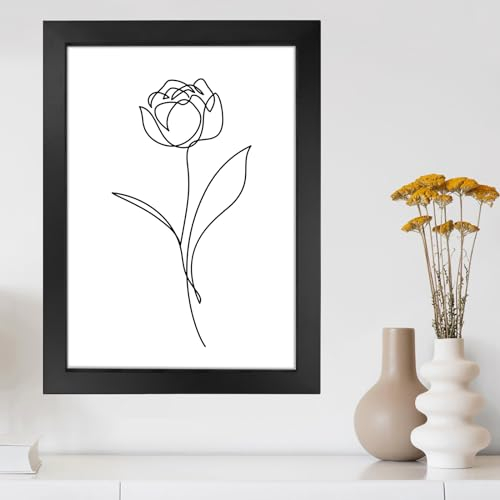 Nutabevr Hecho de Madera Marco de Fotos Grandes, Marcos de fotos A3 con vidrio plexiglás, para el hogar, la oficina, decoración, regalar, para Fotografías de Boda, Certificados universitarios