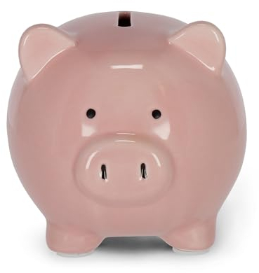Legami - Salvadanaio in Ceramica - Coin Bank, Maialino Porta Soldi, Portamonete per Bambini, Idea Regalo Compleanno, Imparare a Risparmiare