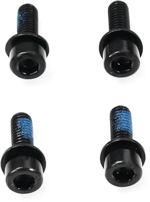 M6 Scheibenbremsen Schrauben set,Ersatzschrauben für Fahrrad-Bremssättel, Titan Schrauben M6,beschichtete hochwertige Stahlschrauben, M6 x 18 mm schwarz, inklusive 4 Schrauben