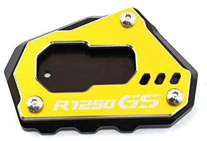 MNEUEQ Dauerhaft haltbar Motorradständer CNC Seitenständer Erweiterung Vergrößern Für B&MW R 1200 GS LC R1200GS R 1200GS ADV R1250GS Adventure HP(Gold,2)