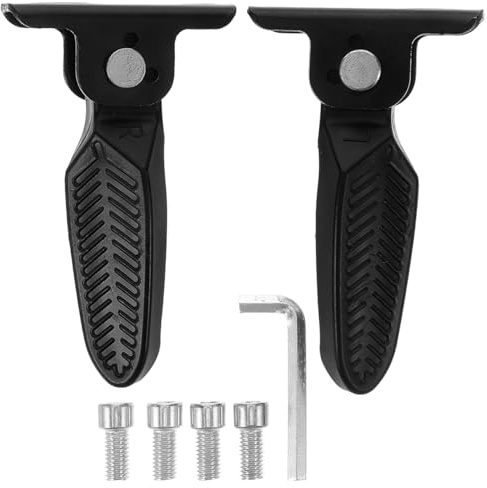 ULTECHNOVO Foldable Electric Scooter Foot Pegs Universal Motorcycle Footrest Pedal Easy Install Rear Seat Footrest for Bike and E-Bike 4.52X3.14 Inches