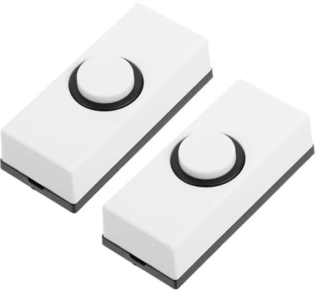 BAZEITFLOW 2pezzi Interruttore Per Campanello Retro Pulsante Da Muro Vintage Facile Installazione Per Casa e Garage Design Classico e Versatile Applicazione