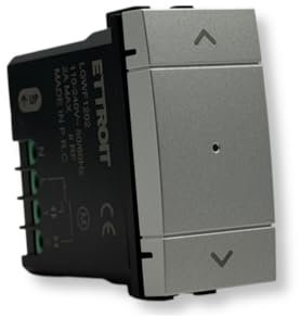 IXTRIMA Pulsante saliscendi tapparella connesso Smart Wifi Tuya frutto modulo compatibile con supporti Bticino Living grigio