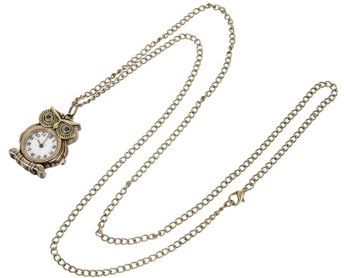 BESPORTBLE Eulen Taschenuhranhänger aus Metall im Antiken Retro Design | Leichte Verzierung mit Starker Dekoration, für Geburtstag und Partys, für Junge und Ältere Träger