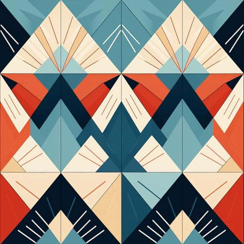 ANLIKY-Pro Papel pintado autoadhesivo con fondo geométrico sin costuras, papel de contacto despegable y pegable, 44X600CM lámina decorativa extraíble con estampado abstracto colorido para muebles.